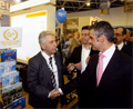Mr Jimmy Sofios, Managing Director of “The Finest Hotels of the World” with Mr Aris Spiliotopoulos, Greek Minister of Tourism (GNTO) - MITT 2008 exhibition, Moscow, Russia, 19/3/2008-22/3/2008