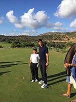 Aegean Golf Academy of Crete / Sakis Rouvas visit