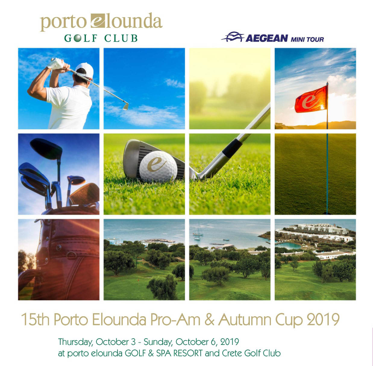 Aegean Golf Academy: 15th Porto Elounda ProAm 2019, Porto Elounda Golf Resort & Crete Golf Club, 3rd-6th October 2019