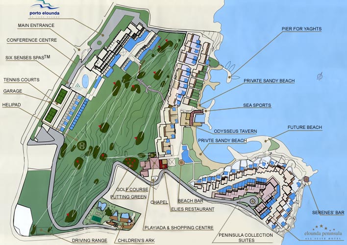 Elounda Peninsula All Suite Hotel Map