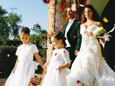 Le Meridien Limassol Spa - Wedding Couple Leaving Chapel