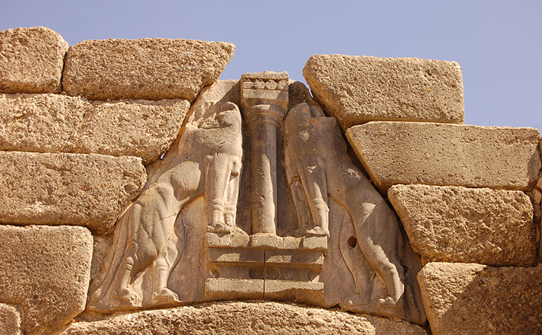 Mycenae - Lions Gate detail