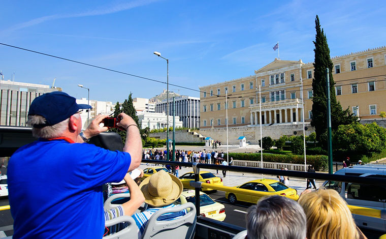 Athens Sightseeing on Open Top bus