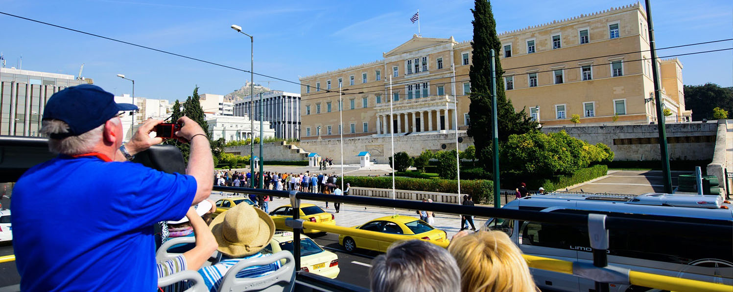 Classic tour of Athens on Open Top bus