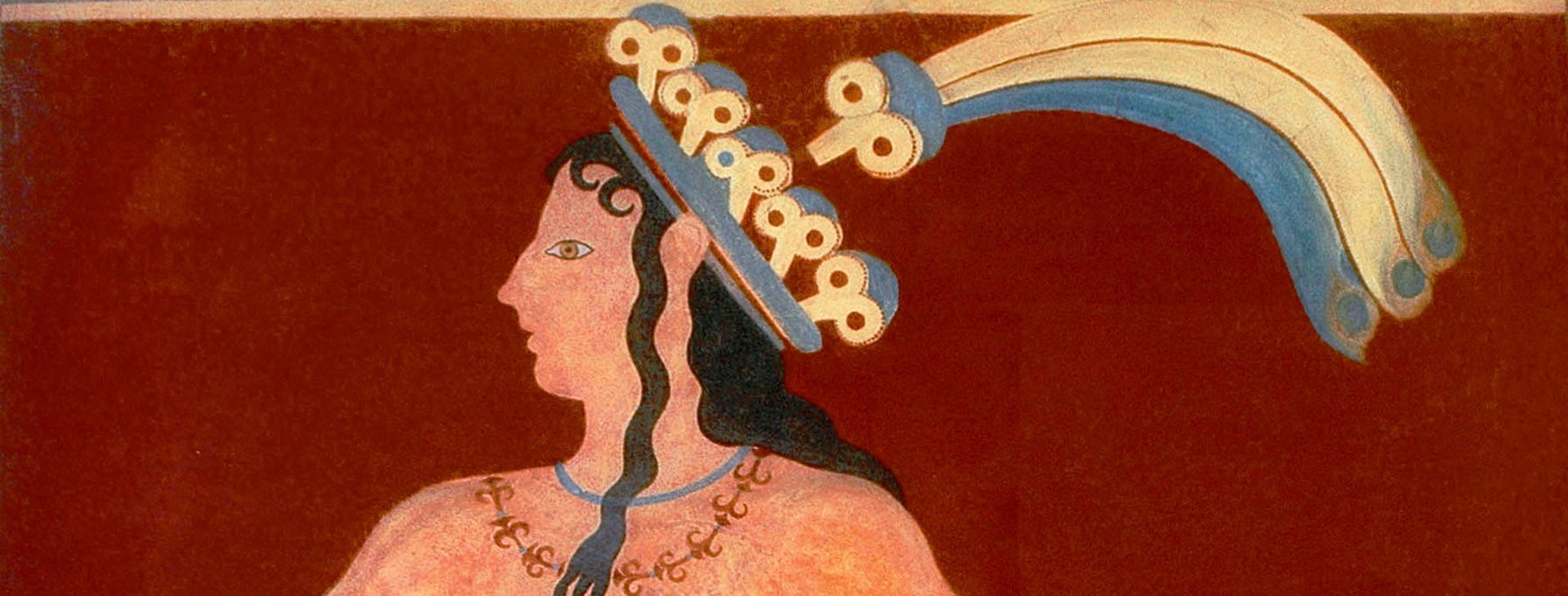 Prince of lillies, fresco at the Minoan palace of Knossos, Heraklion