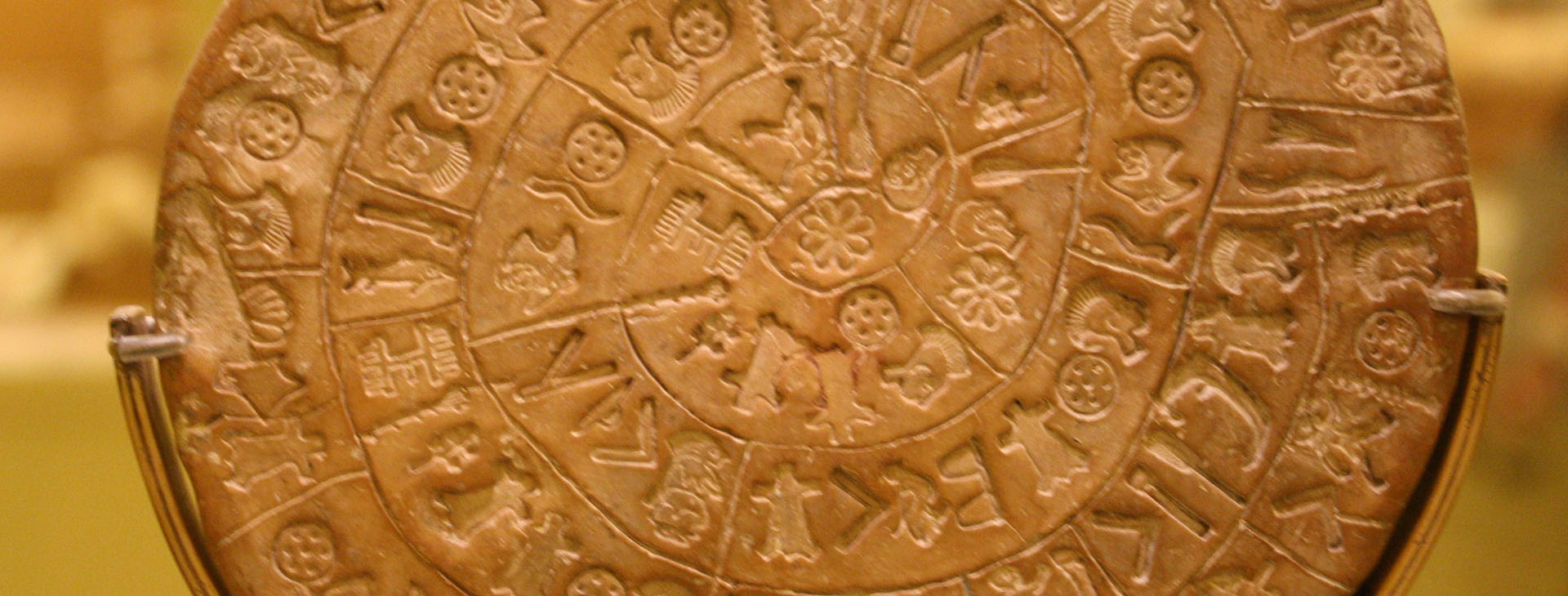 Phaestos disk side A, Heraklion Archaeological Museum