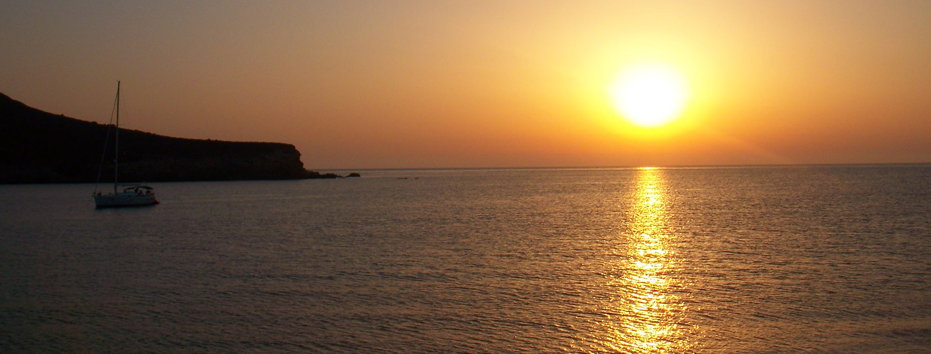 Sunset at Antiparos island