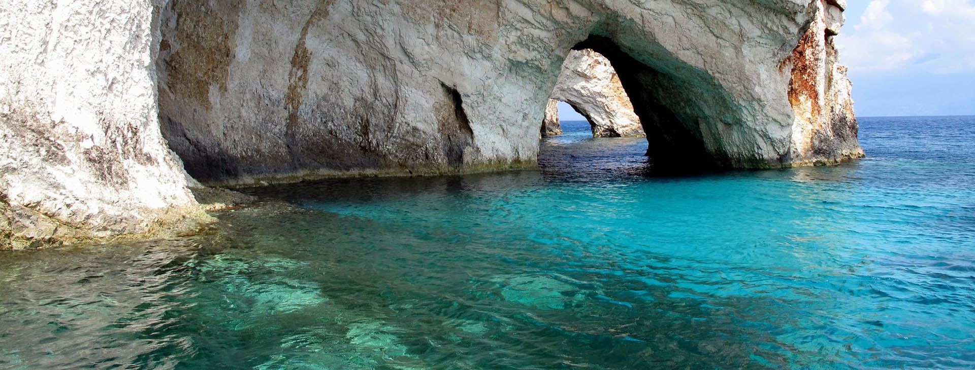 Blue Caves on Zakynthos island