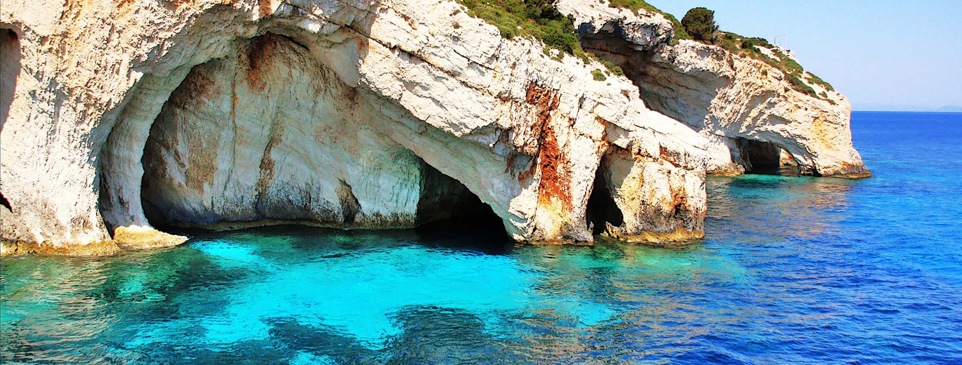 Blue Caves on Zakynthos island