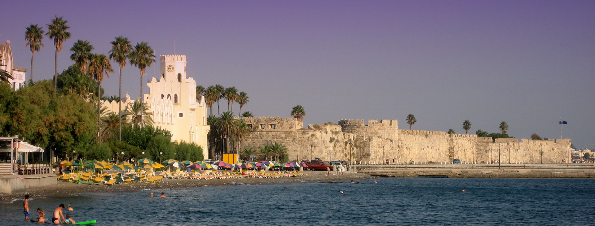 The walls and harbour of Kos town