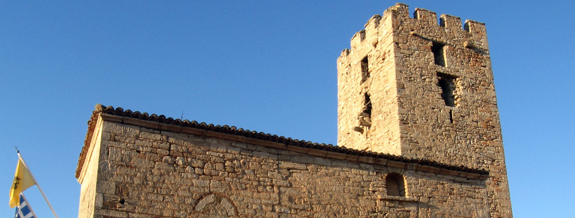 Byzantine tower at Nea Fokea, Kassandra, Halkidiki (Chalkidiki)