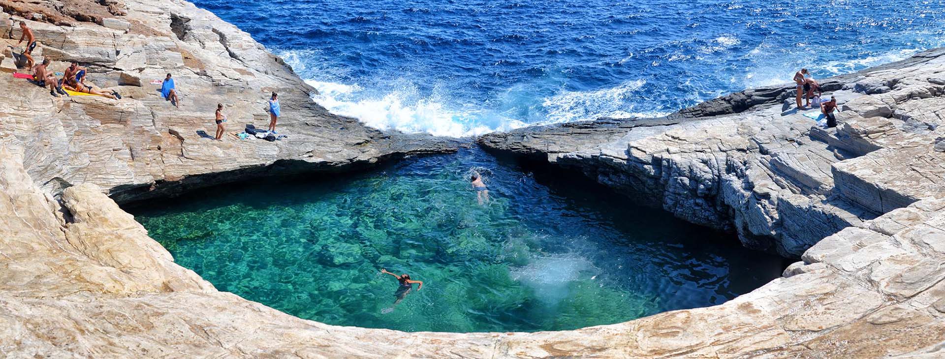 Giola natural pool, Thassos island
