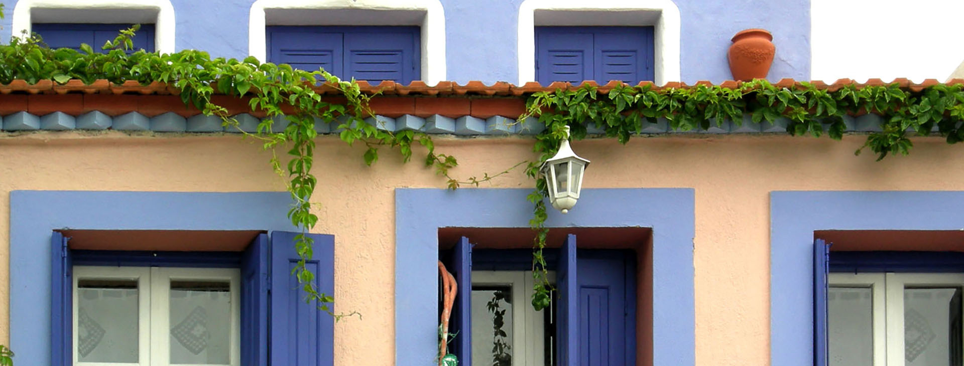 Traditional style colored house of Alonissos